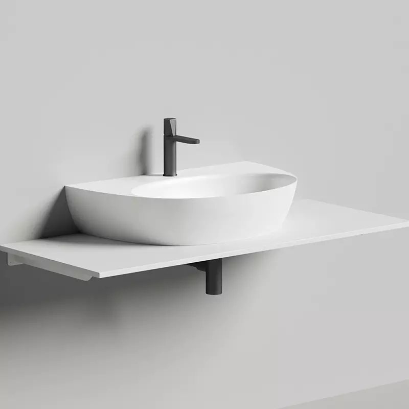 Раковина накладная Salini Wall 03 140313G S-Sense 710*450 мм (белый)