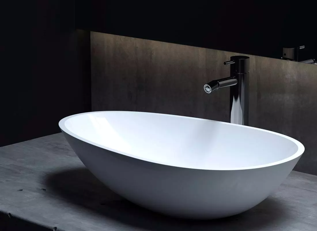 Раковина накладная Salini Paola 1101101G S-Sense 580*345 мм (белый)