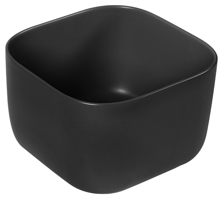 Раковина SantiLine SL-1111MB 365*365 мм (чёрный матовый)