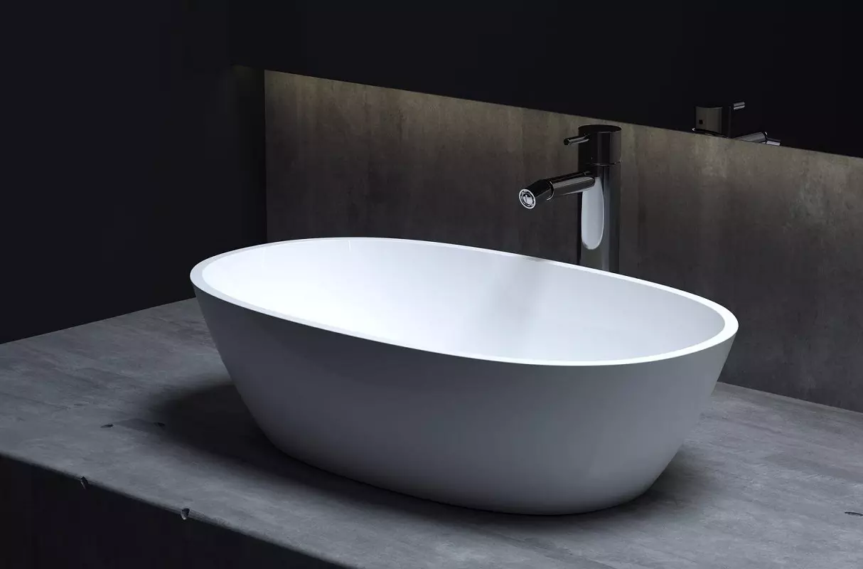 Раковина накладная Salini Sofia 1101106G S-Sense 560*335 мм (белый)