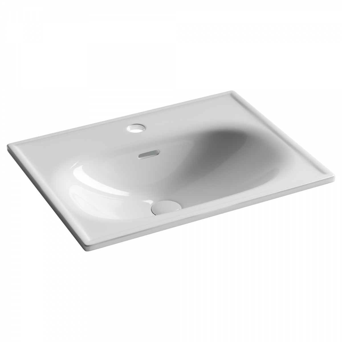 Раковина накладная Ceramica Nova Sabo CN13001 600*460 мм (белый)