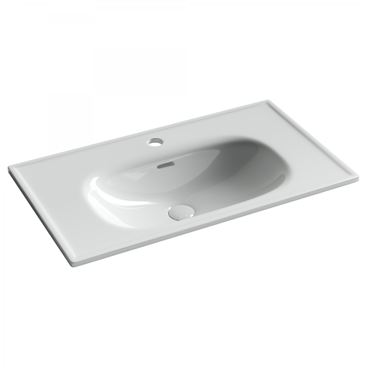 Раковина накладная Ceramica Nova Sabo CN13002 800*460 мм (белый)
