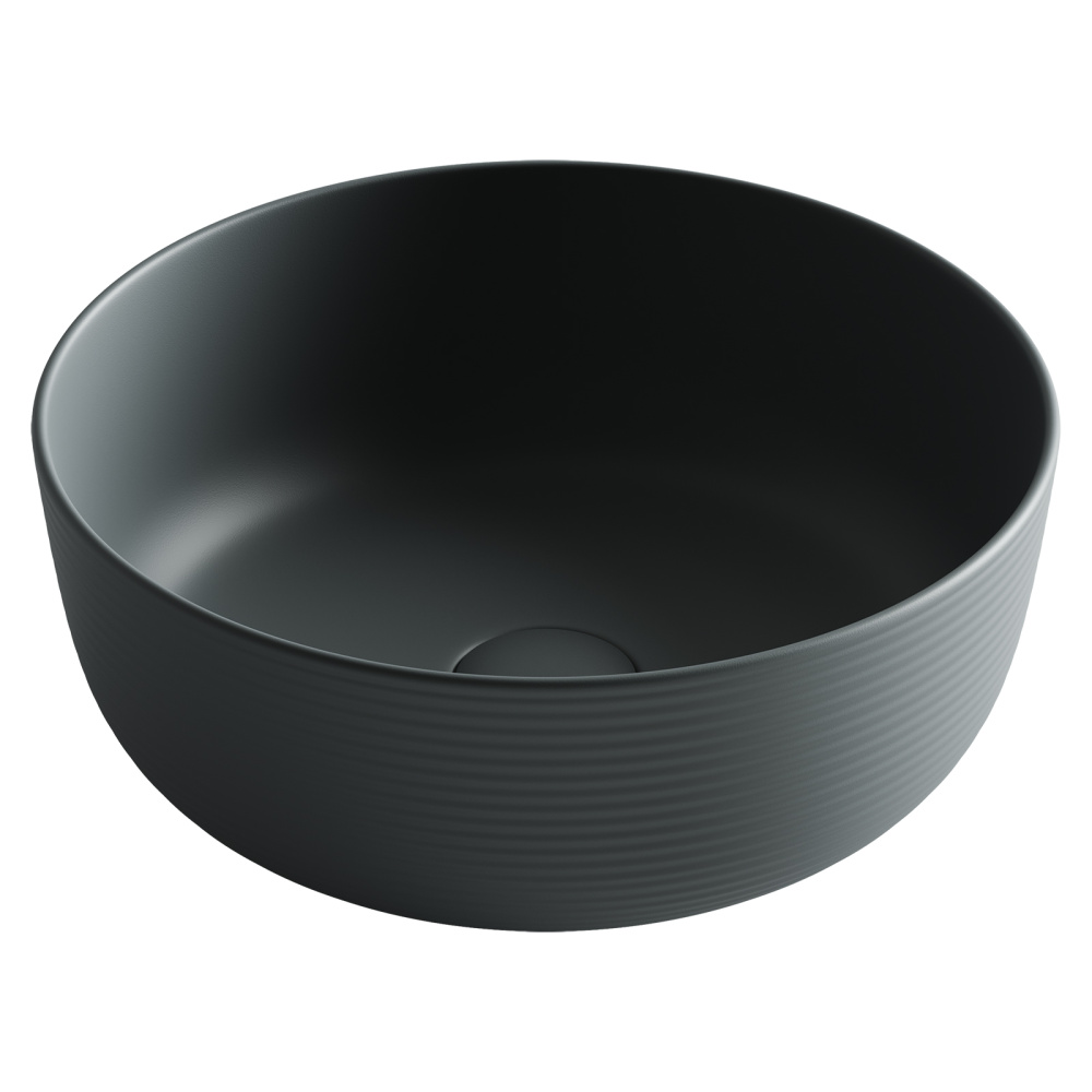 Раковина накладная Ceramica Nova Element CN6073MDH 356*356 мм (тёмный антрацит матовый)