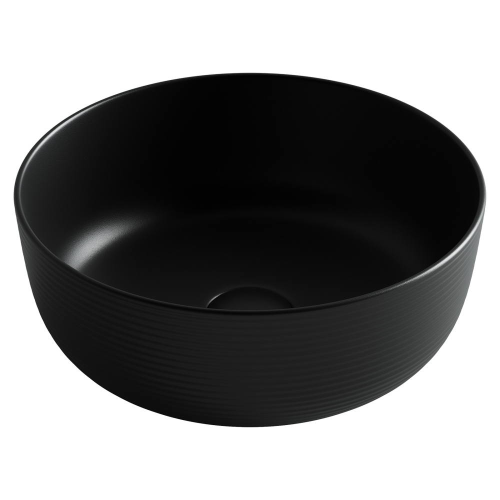 Раковина накладная Ceramica Nova Element CN6073MB 356*356 мм (чёрный матовый)