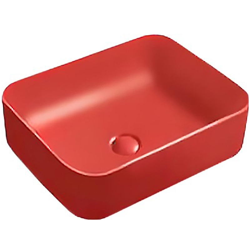 Раковина SantiLine SL-1051MR 500*400 мм (красный матовый)