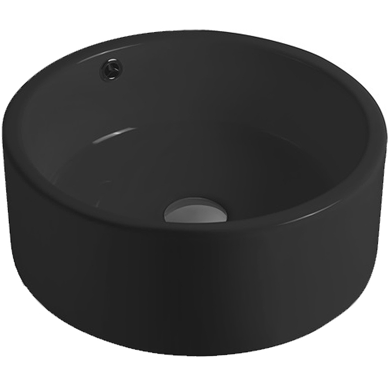 Раковина SantiLine SL-1057МВ 415*415 мм (черный матовый)