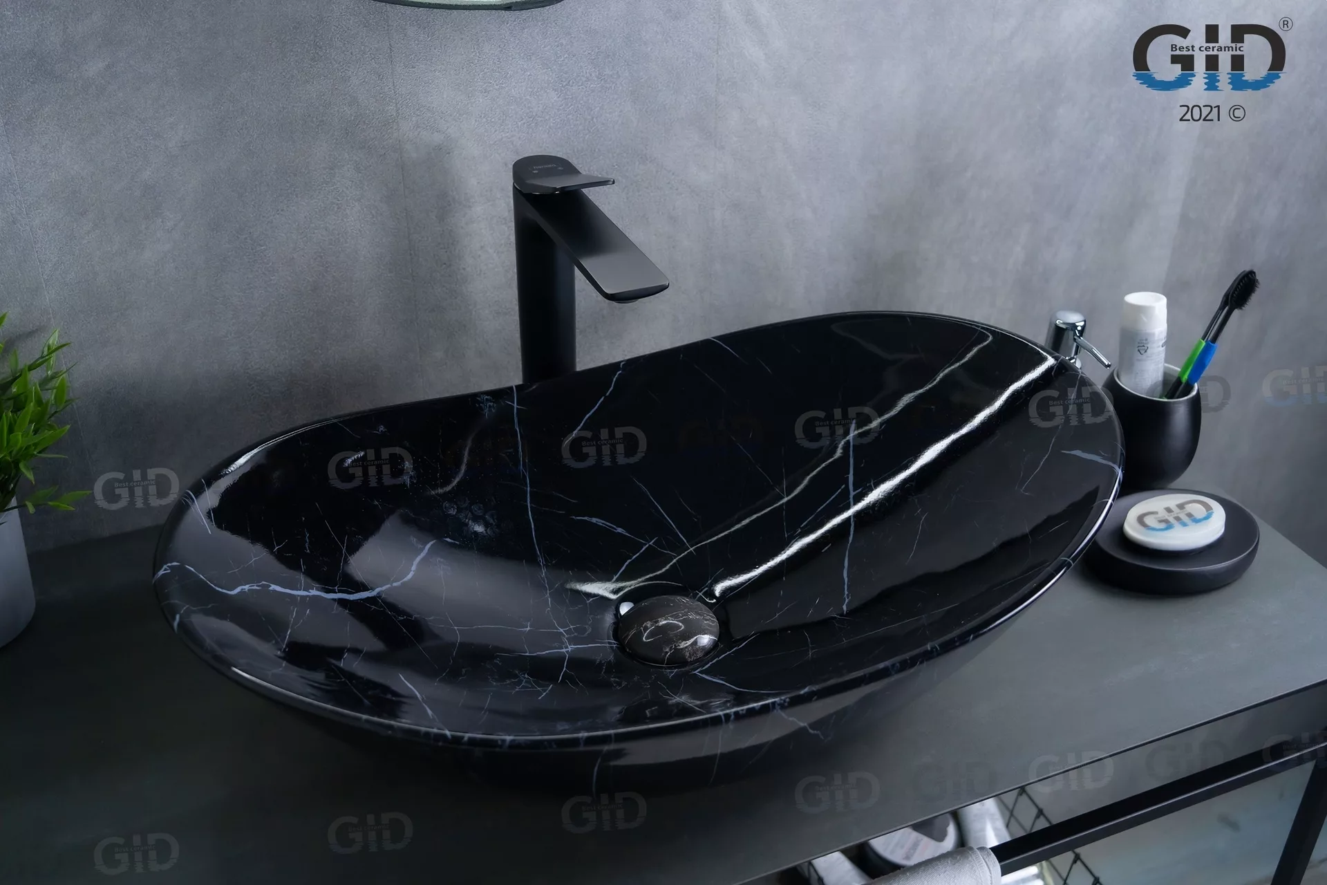 Раковина Gid Bs9811 610*370 мм (под камень)