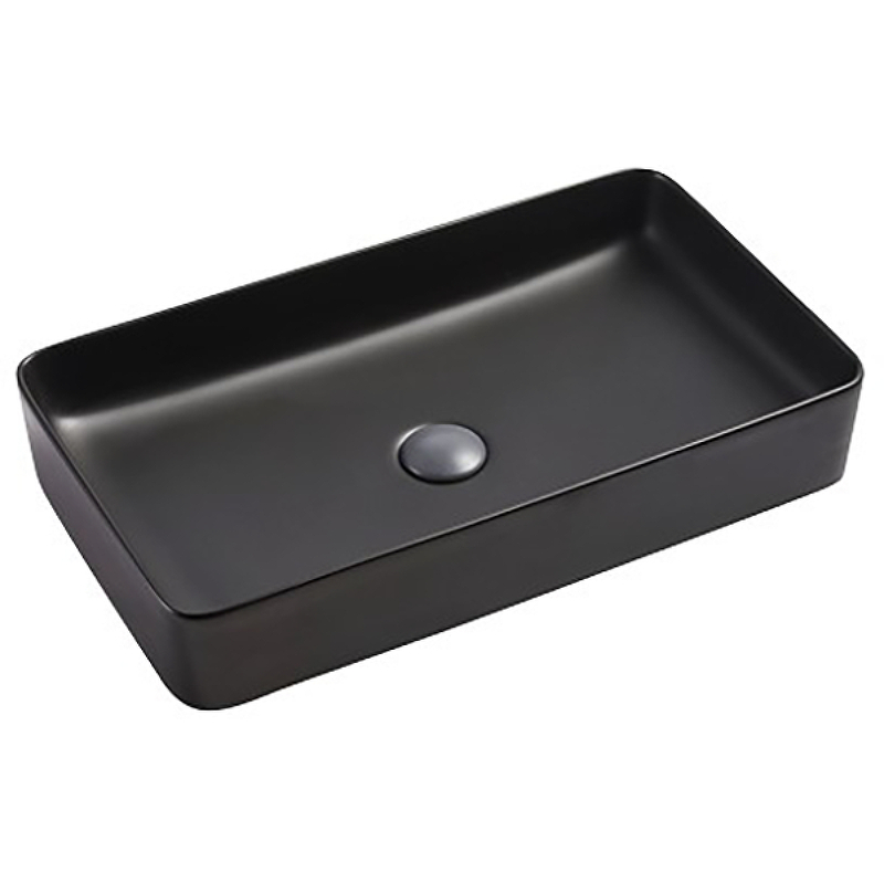 Раковина SantiLine SL-1073МВ 610*335 мм (черный матовый)