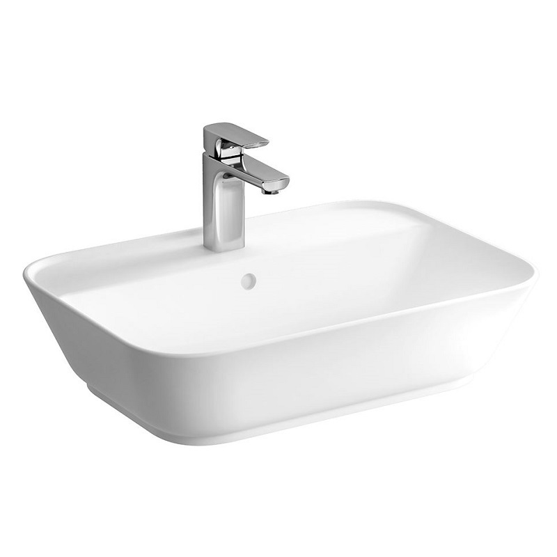 Раковина накладная Vitra Geo 7426B003-0001 595*425 мм ( белый)