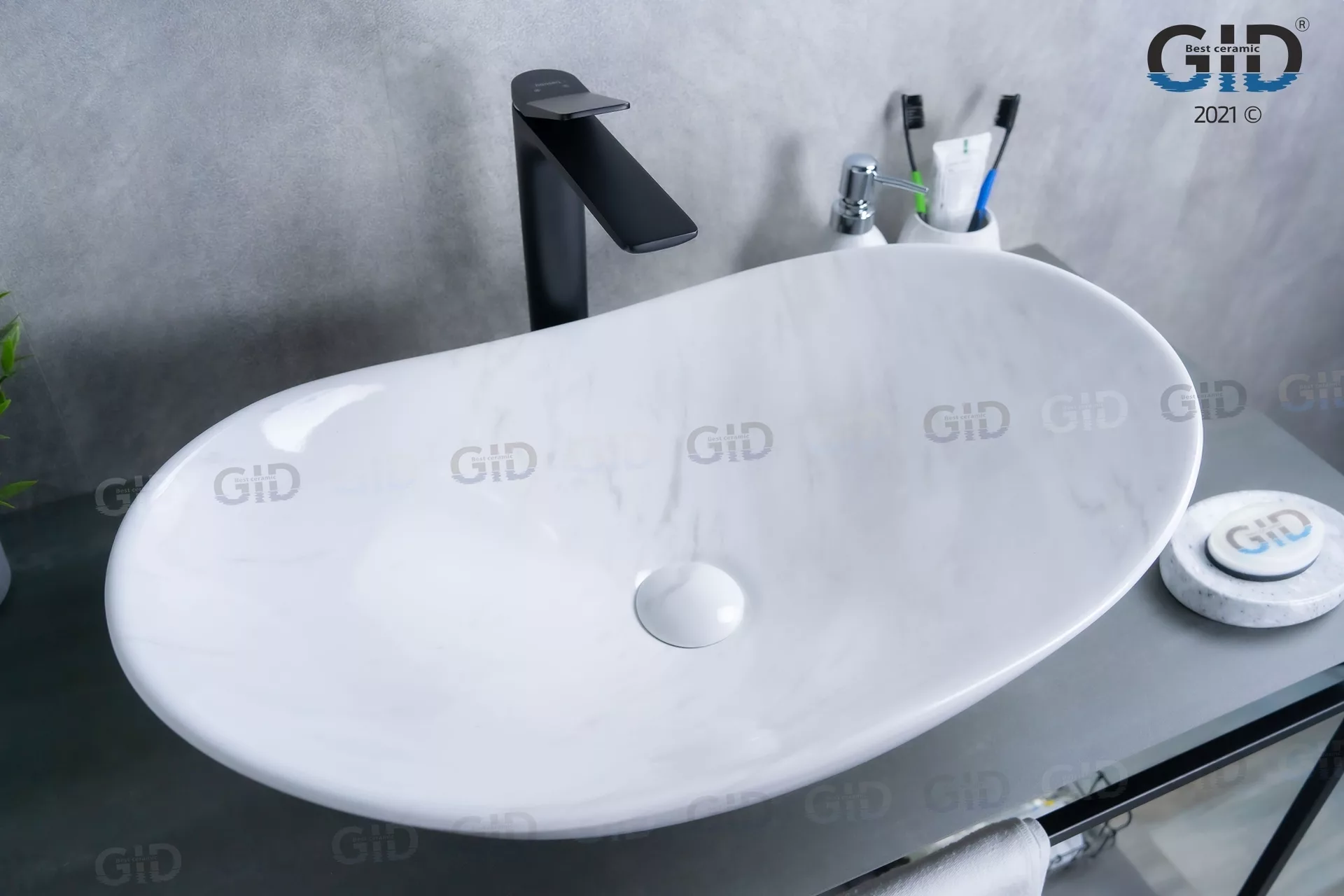 Раковина Gid Ws9811 610*370 мм (под камень)