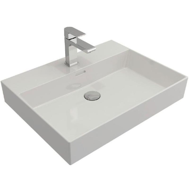Раковина накладная Bocchi Milano 1376-001-0126 605*465 мм (белый)