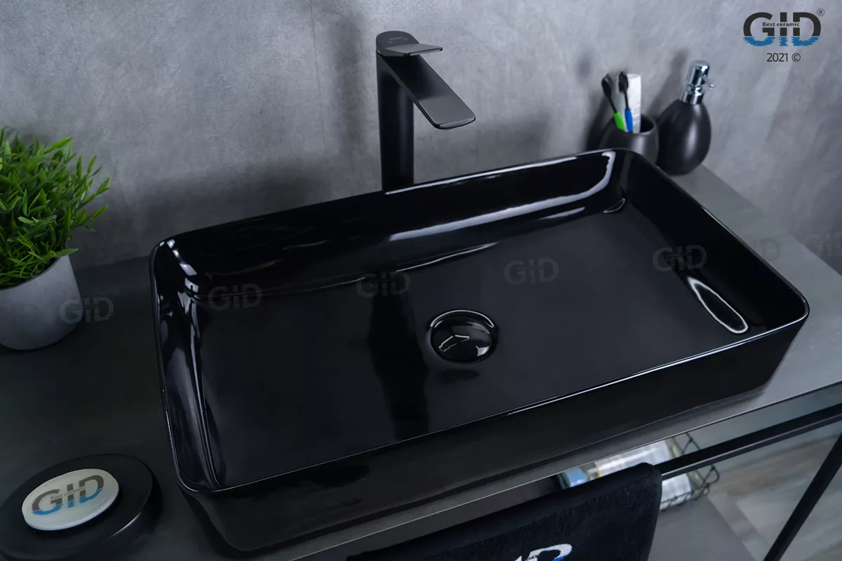 Раковина Gid BL9396 600*340 мм (черный)