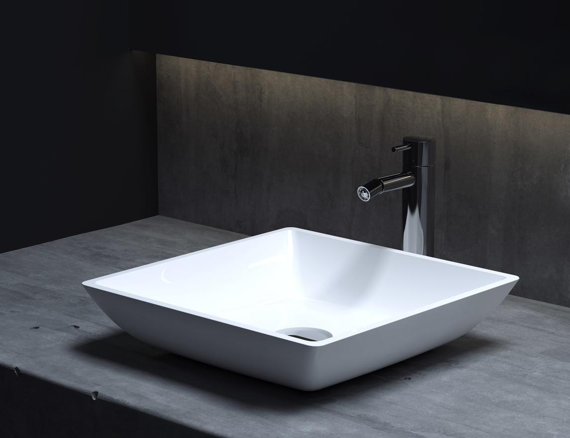 Раковина Salini Callista 108 S-Stone 380*380 см (белый матовый)