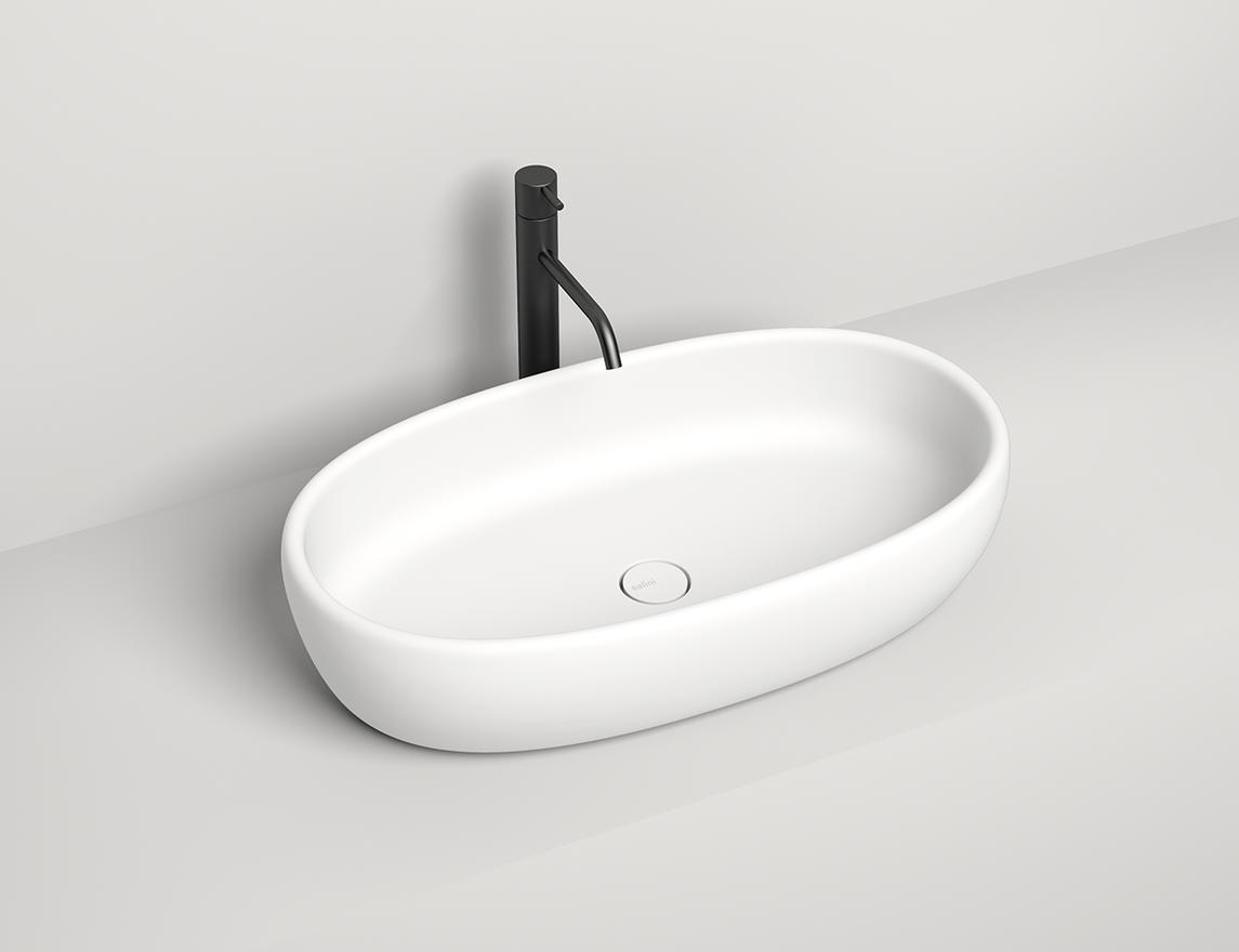 Раковина Salini Luce S-Stone 110721M 700*400 мм (белый матовый)