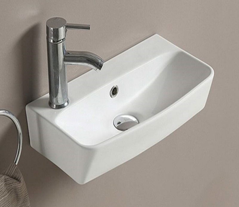 Раковина CeramaLux 9055 460*255 мм (белый)