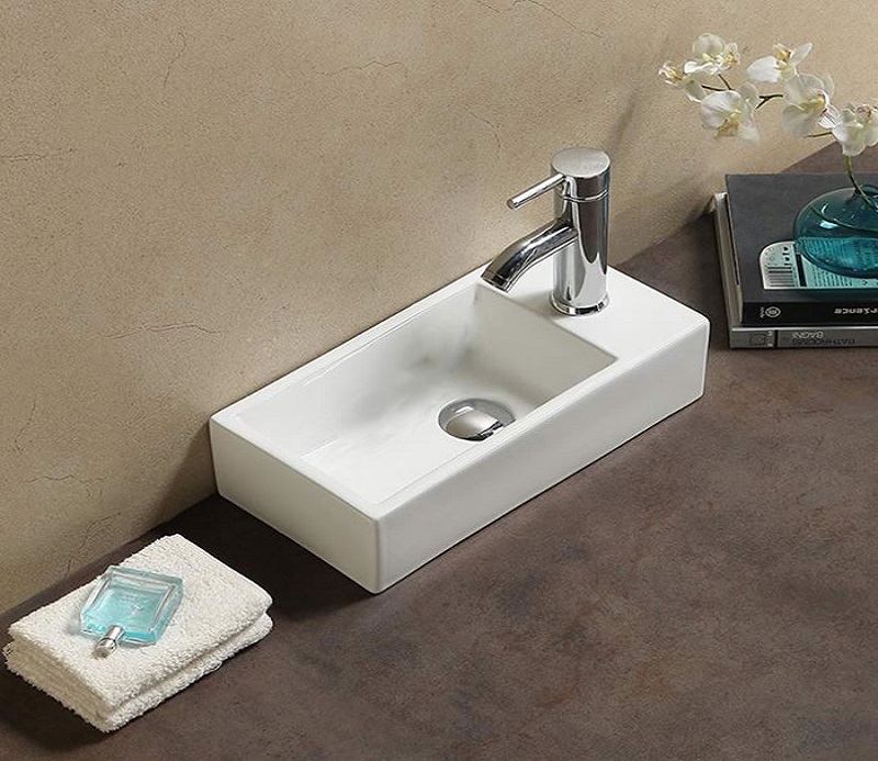 Раковина CeramaLux 9048DL 405*200 мм (белый)