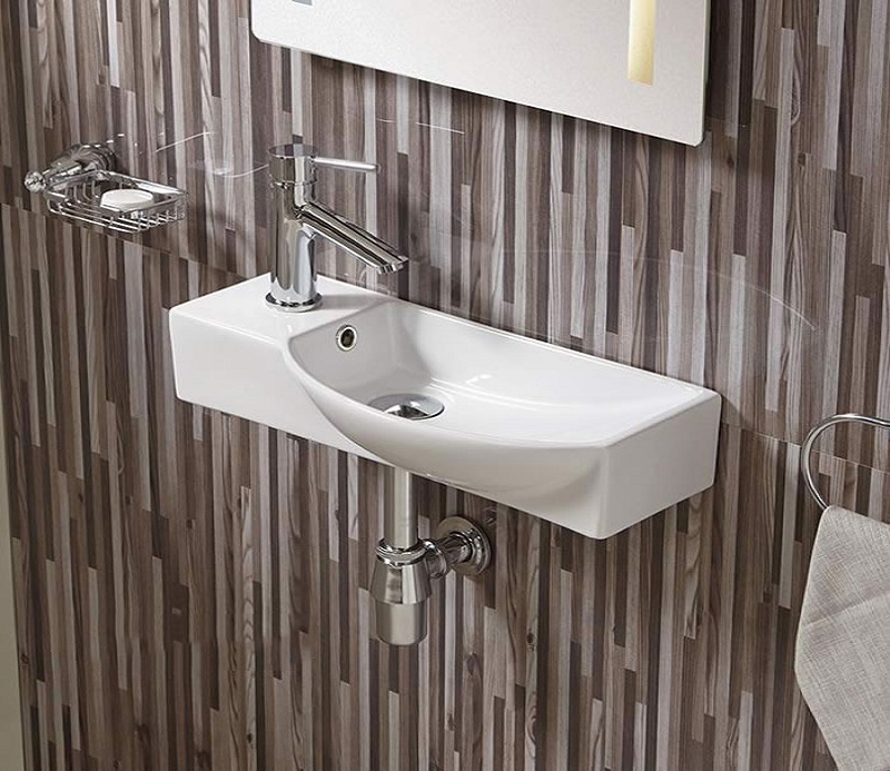Раковина CeramaLux 7947CR 505*245 мм (белый)