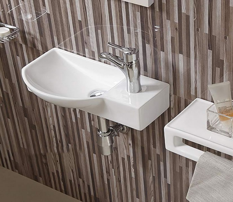 Раковина CeramaLux 7947BL 450*240 мм (белый)