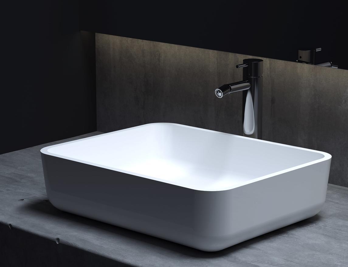 Раковина Salini Gloria 309 S-Stone 480*380 мм (белый матовый)