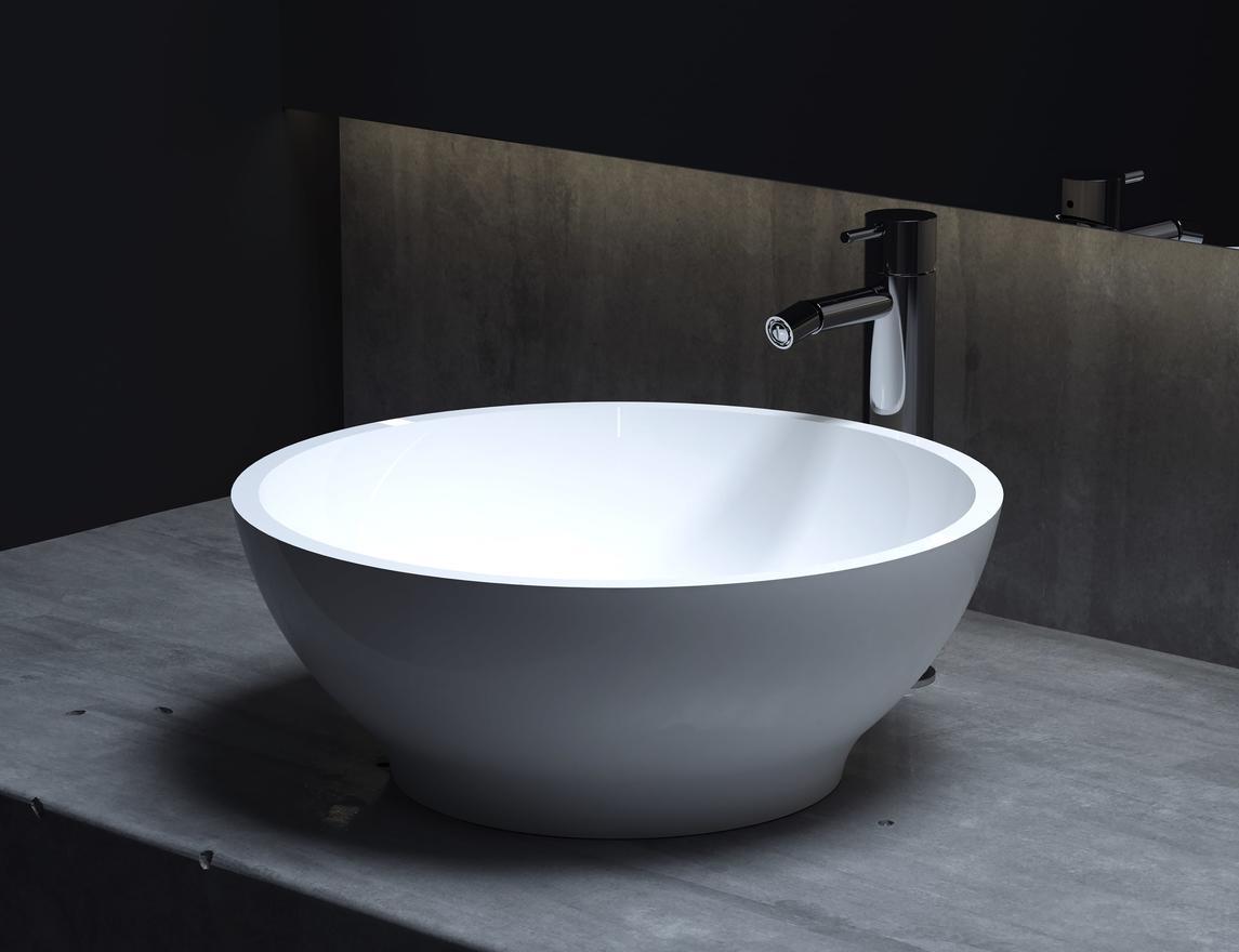 Раковина Salini Gloria 303 S-Stone 415*415 мм (белый матовый)