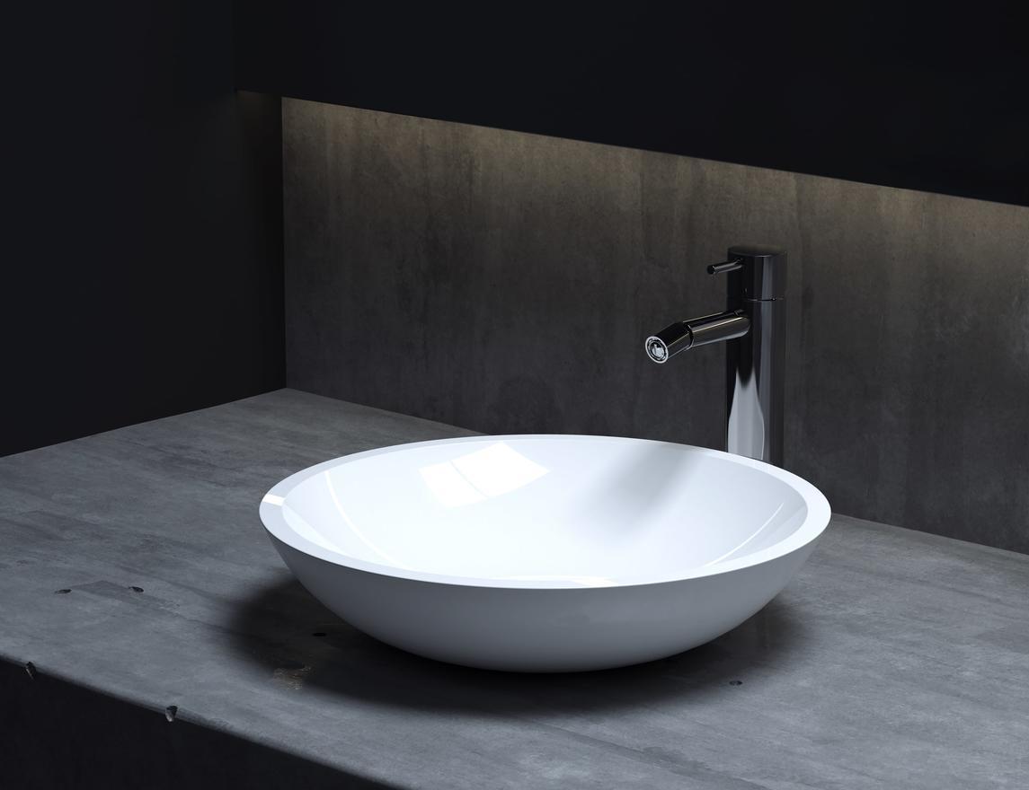 Раковина Salini Callista105 S-Stone 370*370 мм (белый матовый)