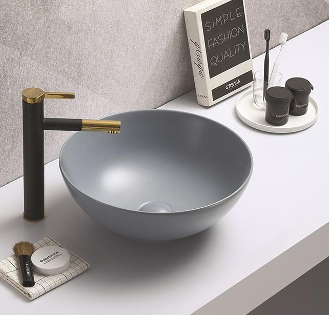 Раковина CeramaLux 104MHL-4 415*415 мм (голубой)