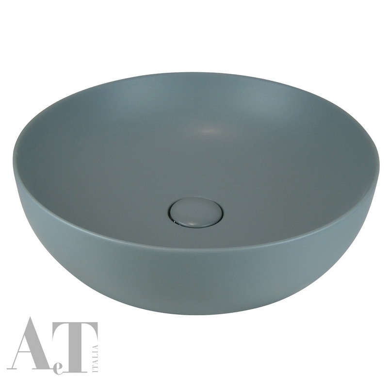 Раковина накладная AeT Elite Round L601T0R0V0116 495*495 мм (серый матовый)