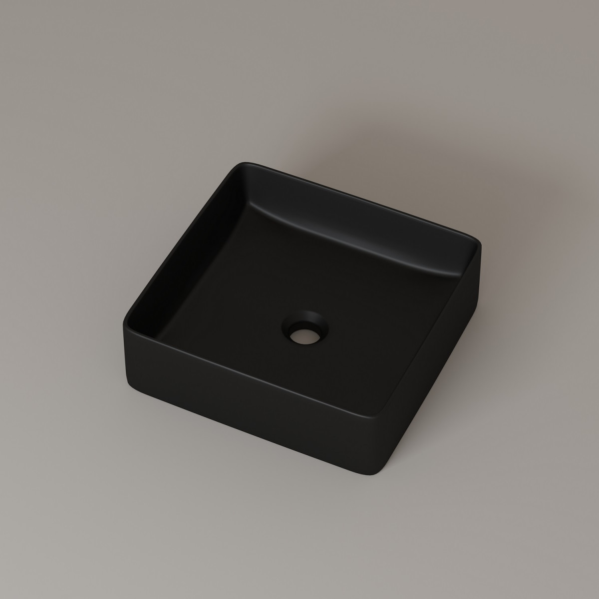 Раковина IDDIS Slide SLIBM01i27 360*360 мм (черный матовый)
