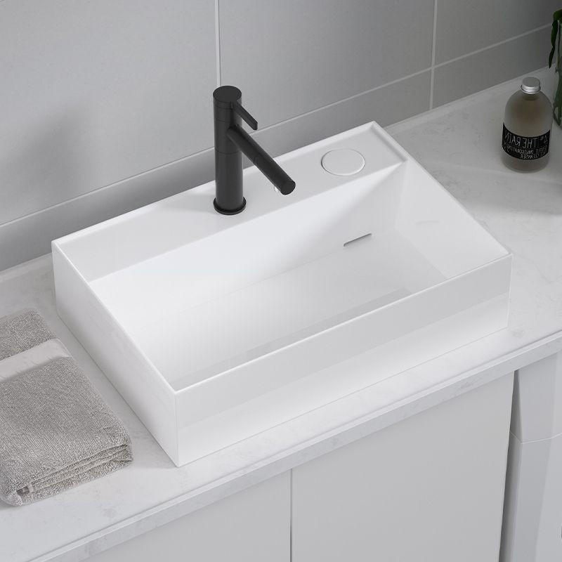 Раковина накладная CeramaLux 6252R 500*400 мм (белый) R