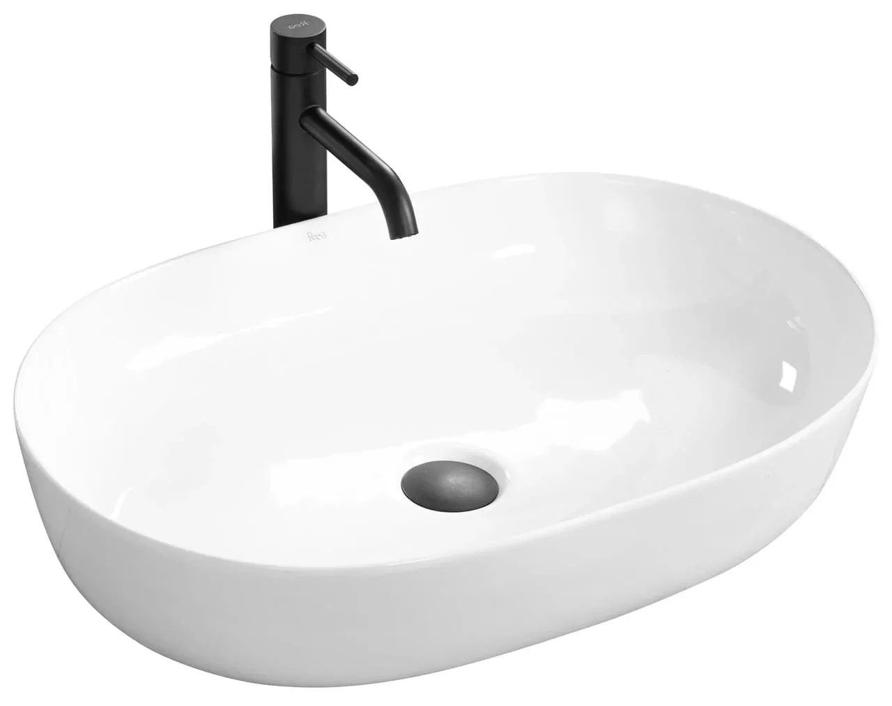 Раковина накладная Rea Cleo REA-U0024 605*410 мм (белый)