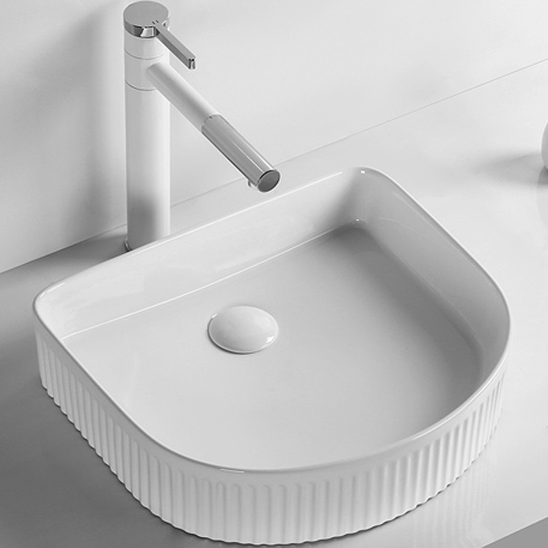 Раковина накладная Cerutti SPA CR8011 415*365 мм (белый)
