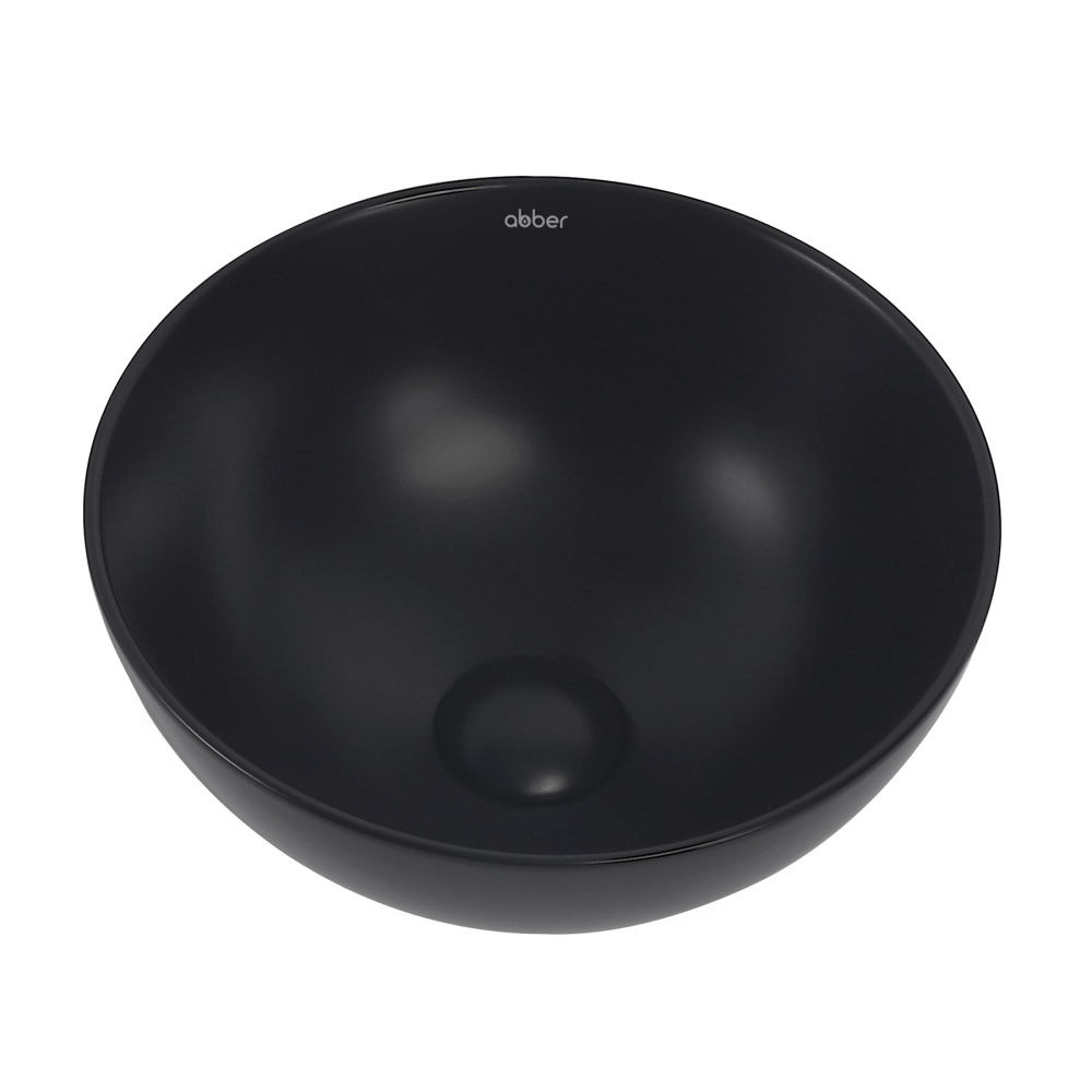 Раковина накладная Abber Bequem AC2106MB 320*320 мм (чёрный матовый)