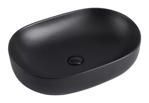 Раковина накладная Gid 53369 Bm9026a 600*400 мм (чёрный матовый)