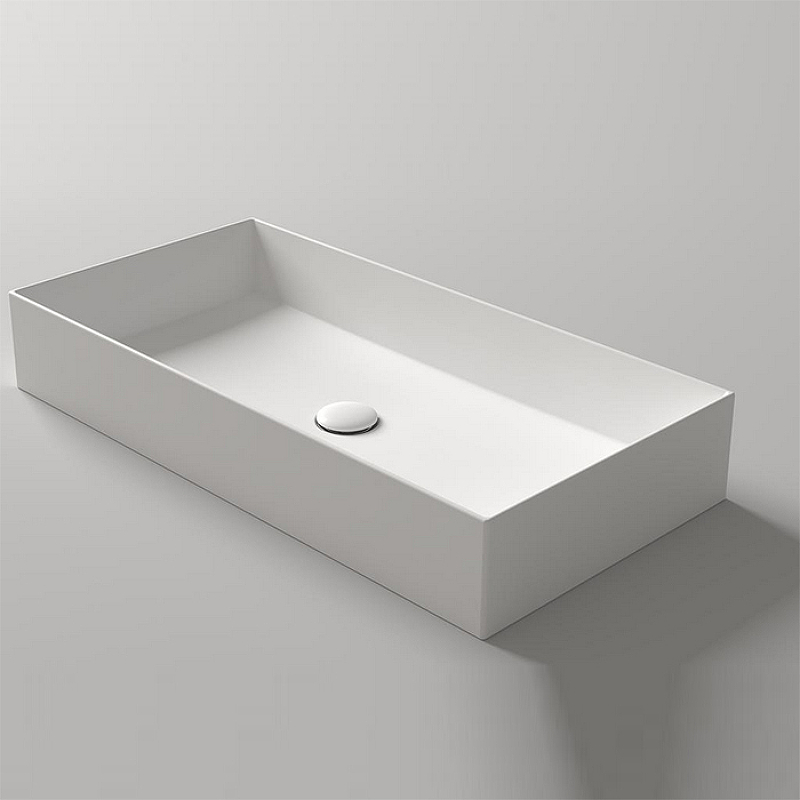 Раковина накладная Simas Agile AG80 bi 800*400 мм (белый)