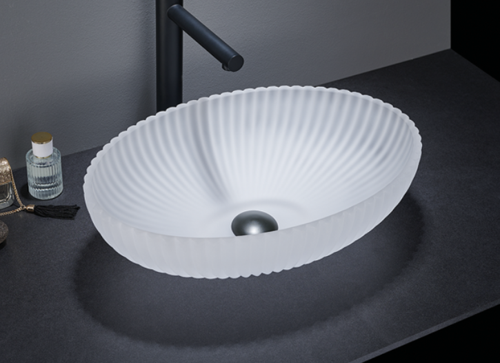 Раковина накладная CeramaLux NС GL49-JA  510*350 мм (матовый)