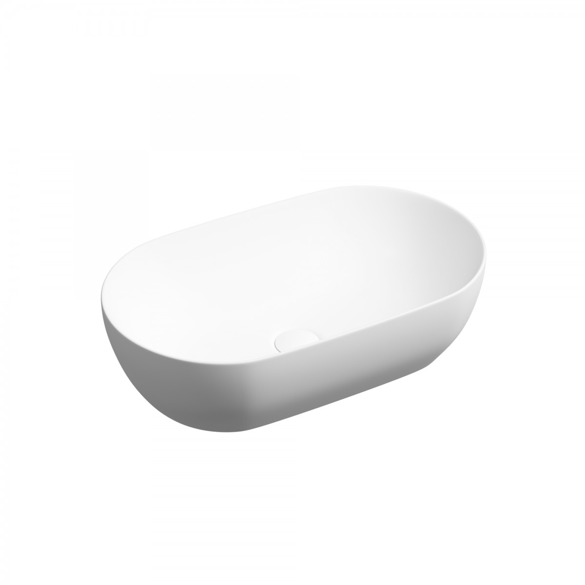 Раковина накладная Ceramica Nova Twist CN12001MW 500*300 мм (белый матовый)