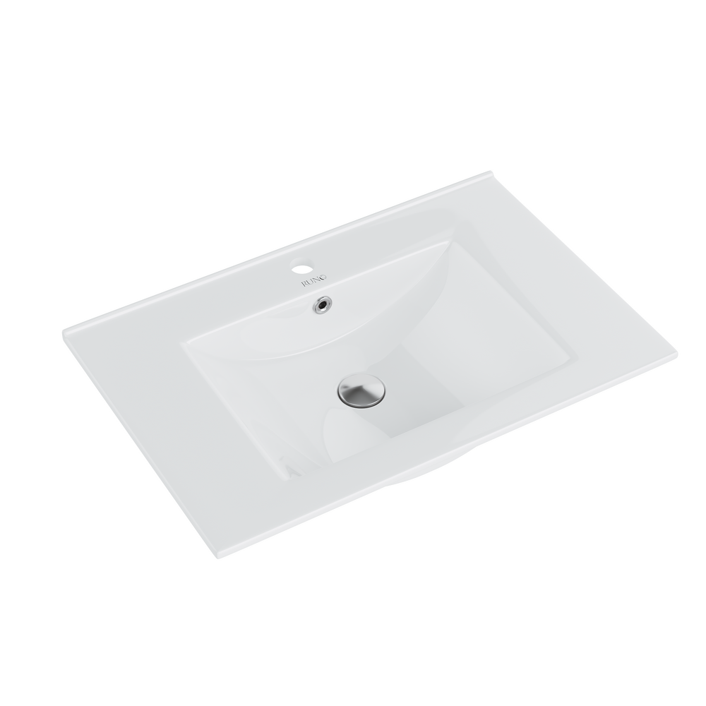 Раковина накладная Runo Teffy 00-00002554 608*467 мм (белый)