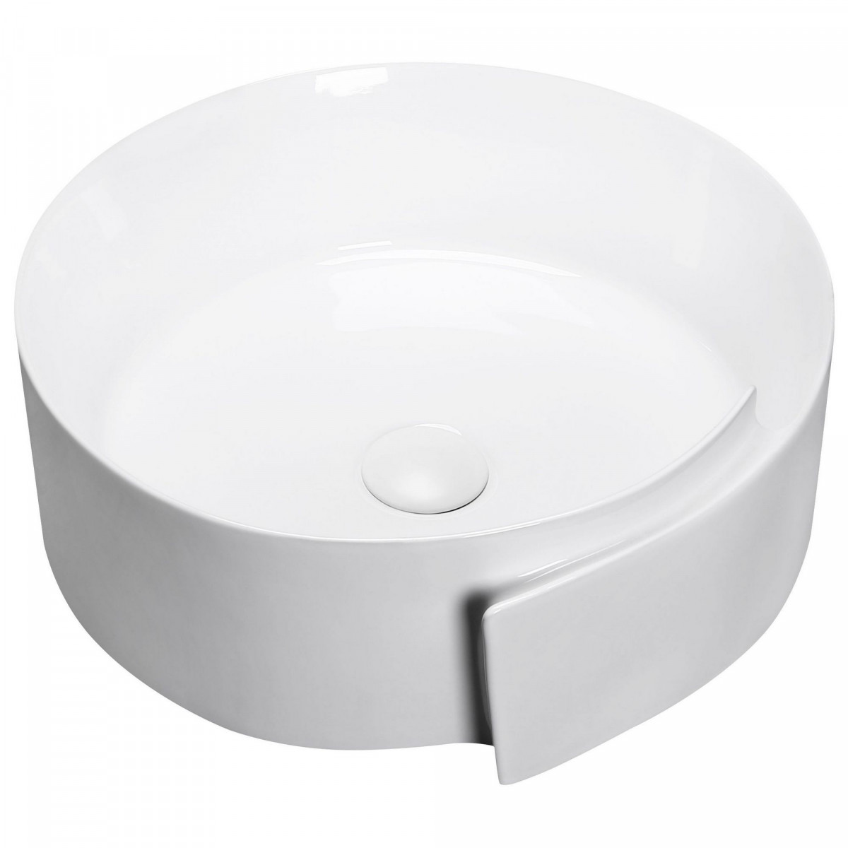 Раковина накладная Milleau Glace MU0066-GW 440*460 мм (белый)