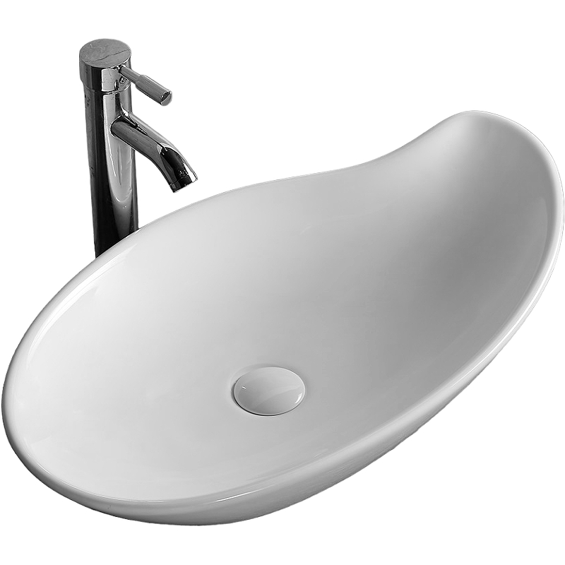 Раковина накладная Cerutti SPA CR7265B 660*380 мм (белый)