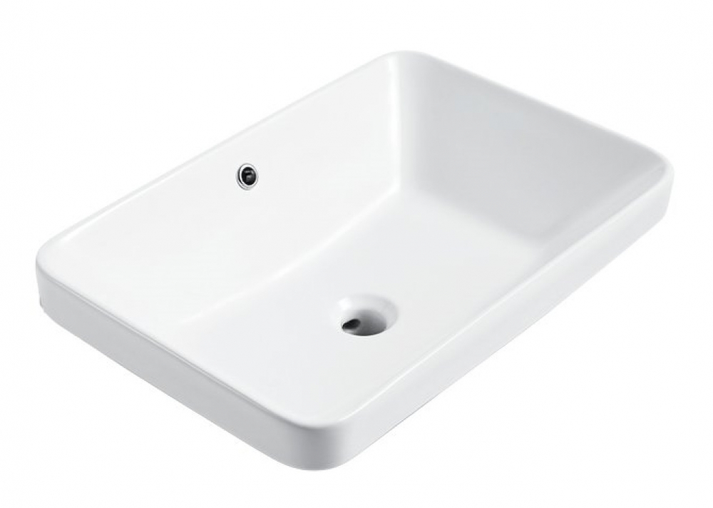 Раковина Bravat Meissen C22206W-ENG 580*390 мм (белый)