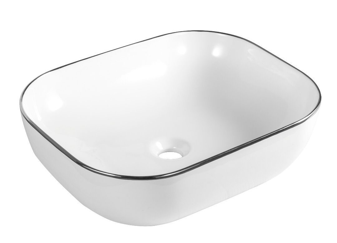 Раковина Gid D1302h011 500*400 мм (белый/хром)