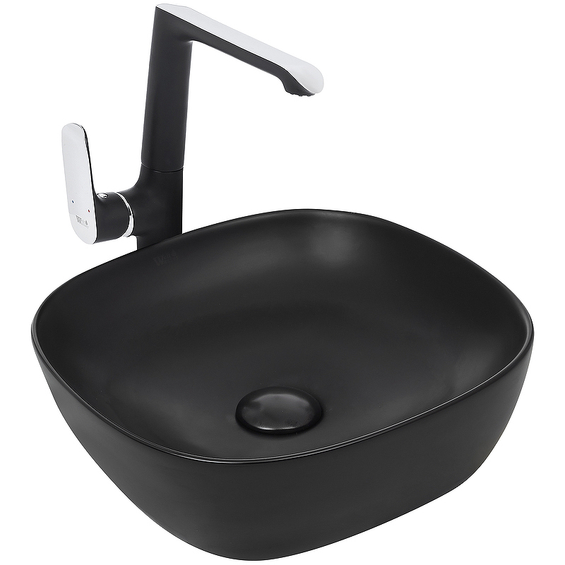 Раковина WeltWasser Elbach 2184 MB 10000004527 370*370 мм (черный матовый)