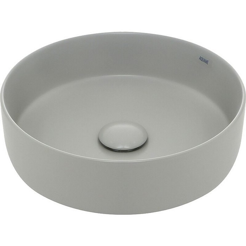 Раковина накладная AQUAme AQM5012MFG 355*355 мм (светло-серый матовый)