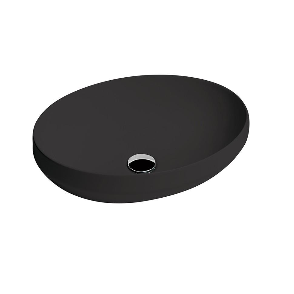 Раковина накладная Paini Decus 8510007 500*350 мм (чёрный матовый)