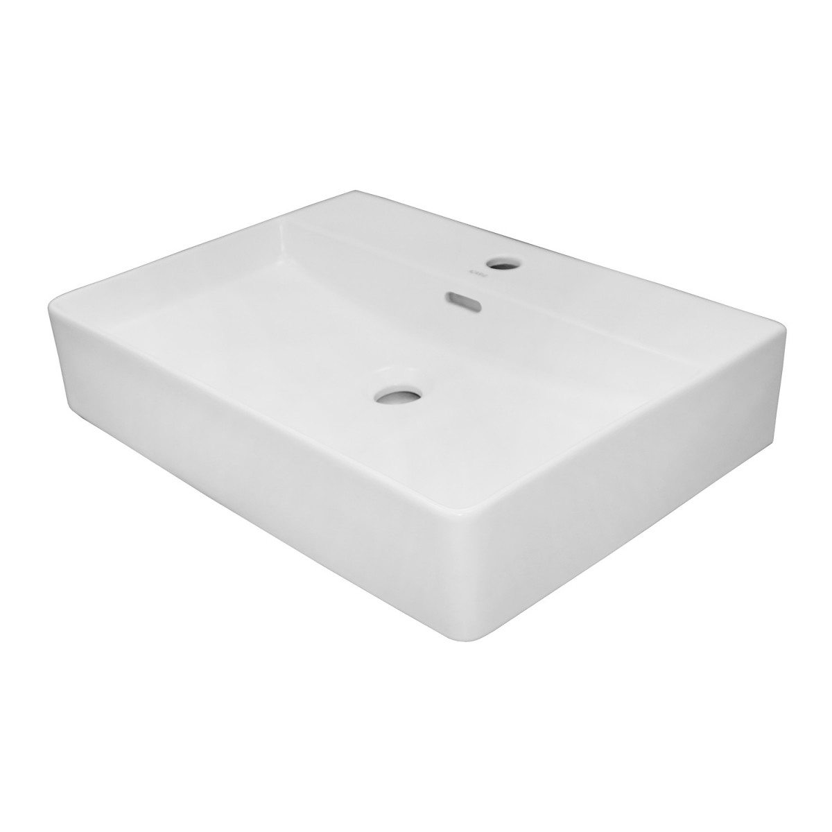 Раковина накладная Azario AZ-2173-MW 600*420 мм (белый матовый)