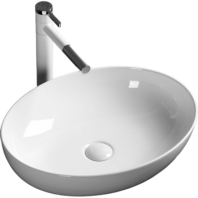 Раковина накладная Cerutti SPA CR0019 515*395 мм (белый)