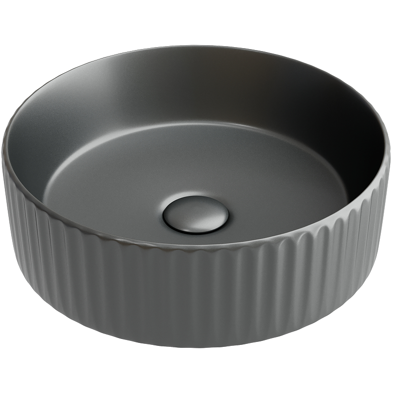 Раковина накладная Ceramica Nova Element CN6057MDH 360*360 мм (тёмный антрацит матовый)