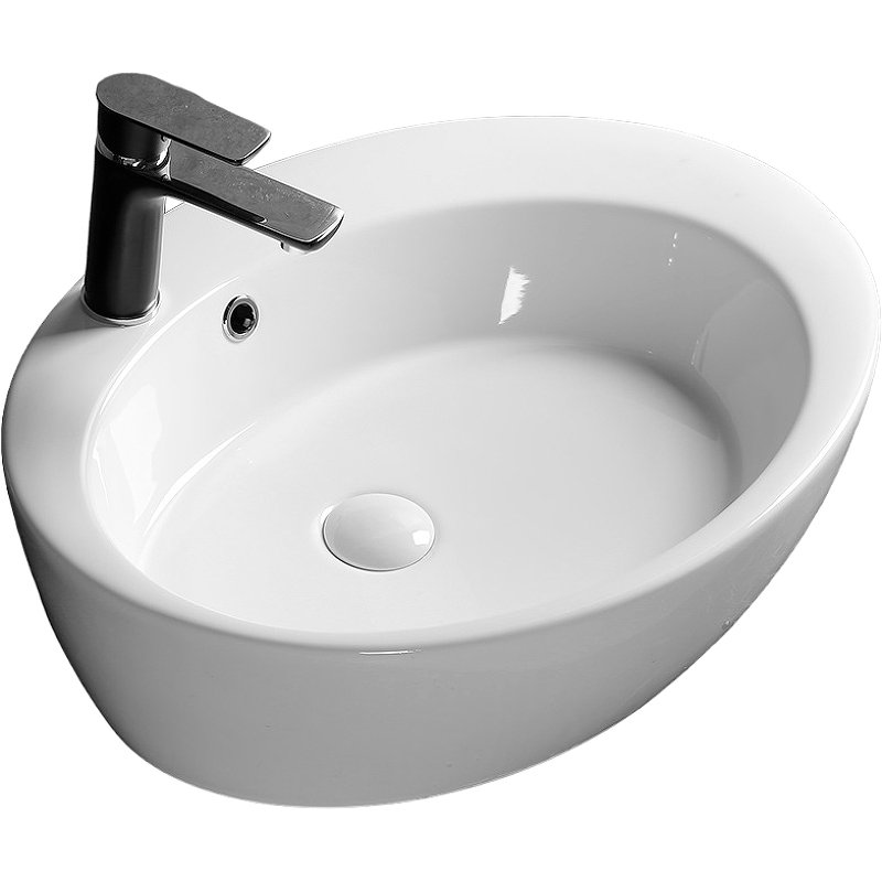 Раковина накладная Cerutti SPA CR7026A 600*470 мм (белый)