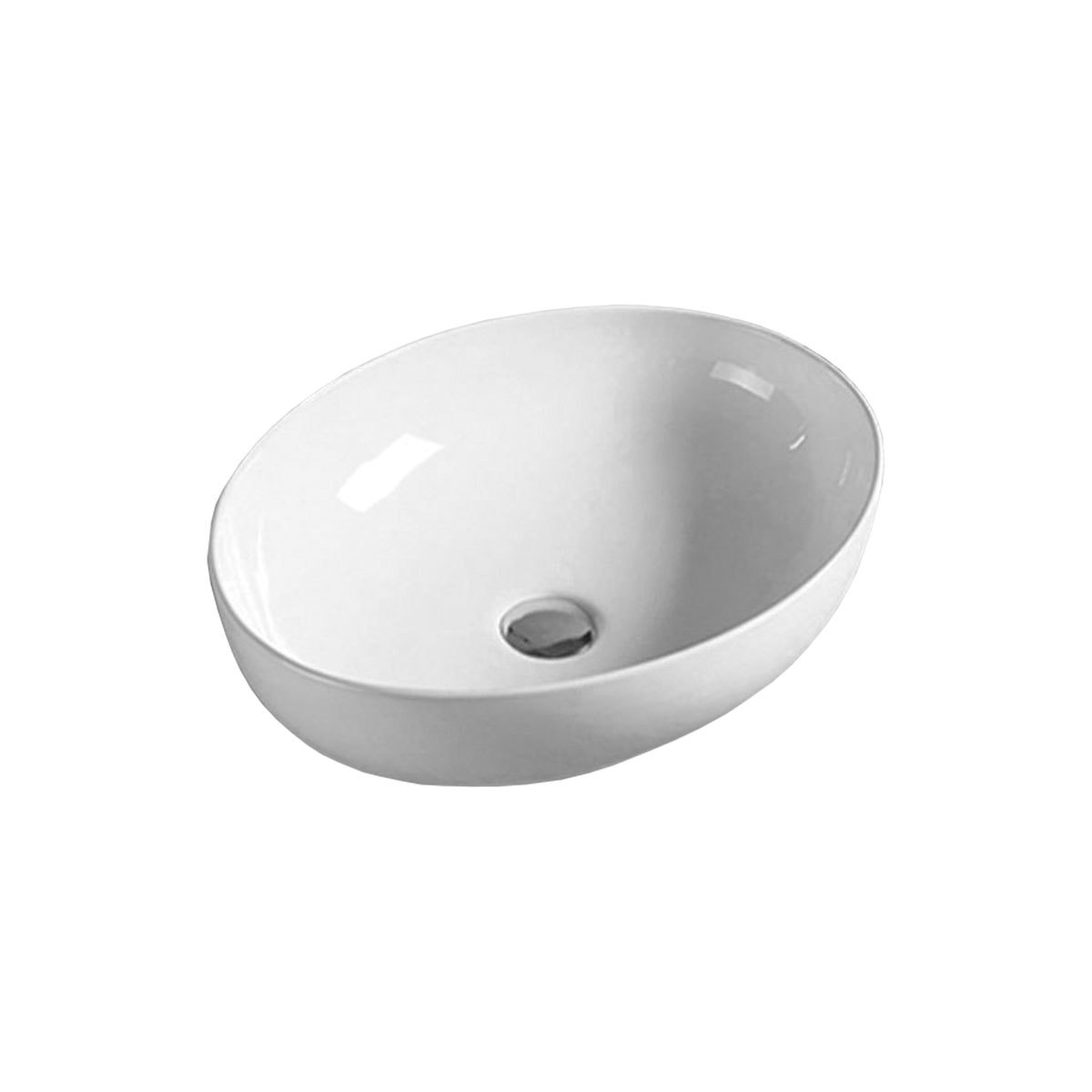 Раковина накладная Vincea VBS-51552 520*395  мм (белый)