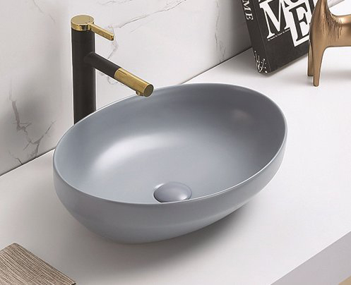 Раковина CeramaLux 78590MH 502*363 мм (светло-серый)
